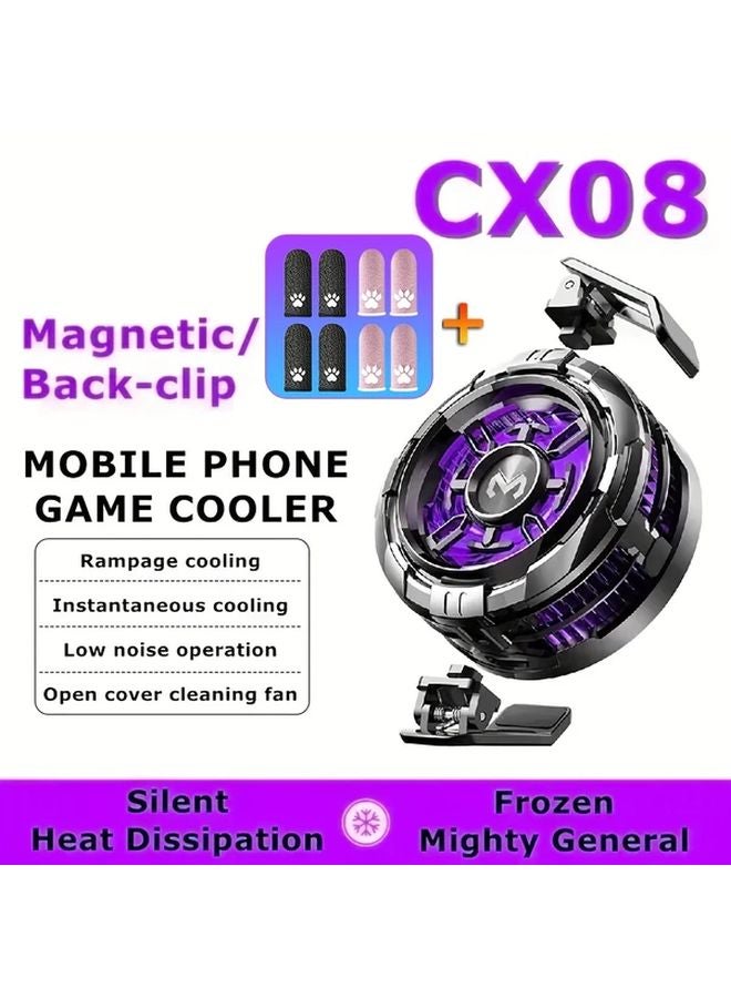 MeMo CX08 Phone Cooler Semiconductor Magnetic Back Clip RGB Lights 5V 9V 3A - Image 5