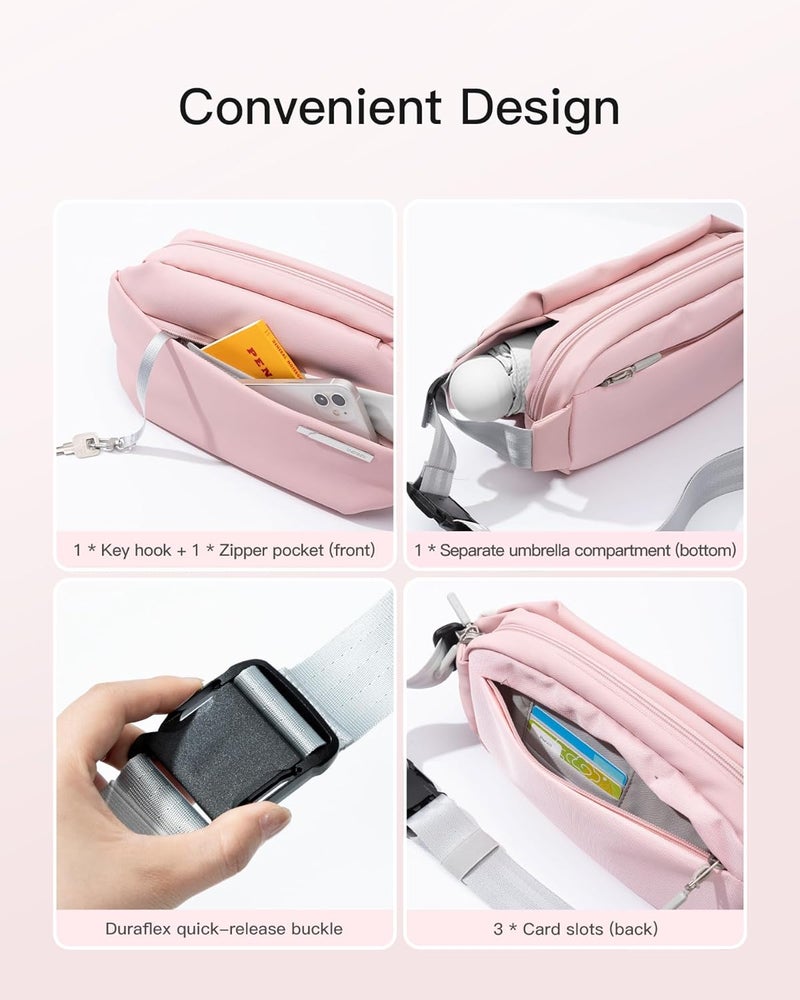 Inateck Sling Bag, Crossbody Bag for Men and Women, Water-resistant Shoulder Bag - Image 4