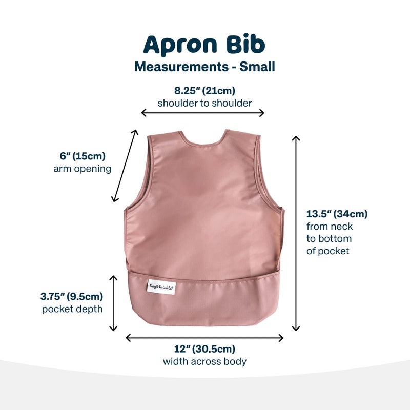 Tiny Twinkle Mess Proof Baby Bibs | 2 Pack Waterproof Toddler Bib for Eating | Baby Apron for Feeding, Machine Washable, Perfect Shower Gift (Taupe Dandelion, 6â€“24M) - Image 4