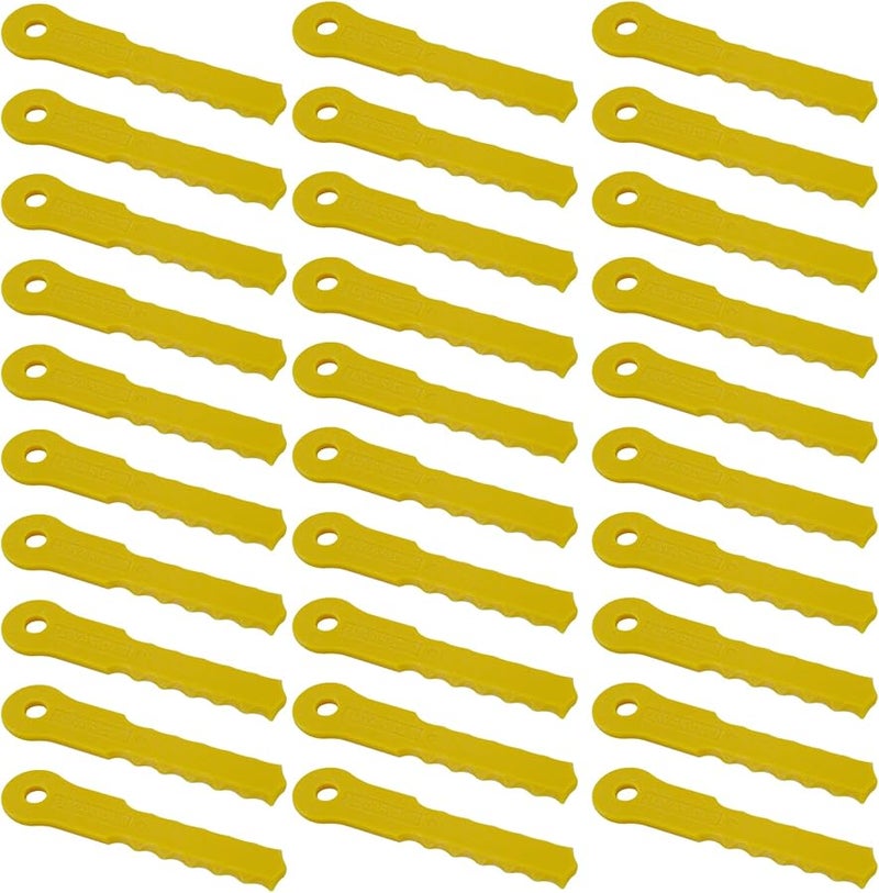 30 قطعة من شفرات القص البديلة من النايلون متوافقة مع Weed Warrior 3 و Pivotrim Hybrid 2 في رأس واحد مناسب عالميًا - Image 5