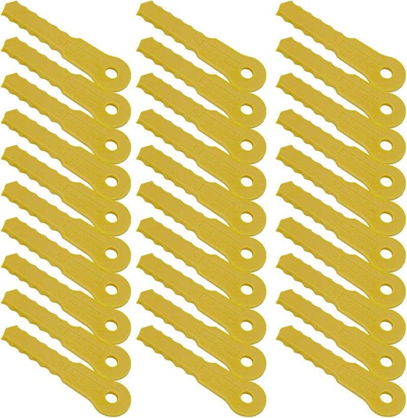 30 قطعة من شفرات القص البديلة من النايلون متوافقة مع Weed Warrior 3 و Pivotrim Hybrid 2 في رأس واحد مناسب عالميًا - Image 1