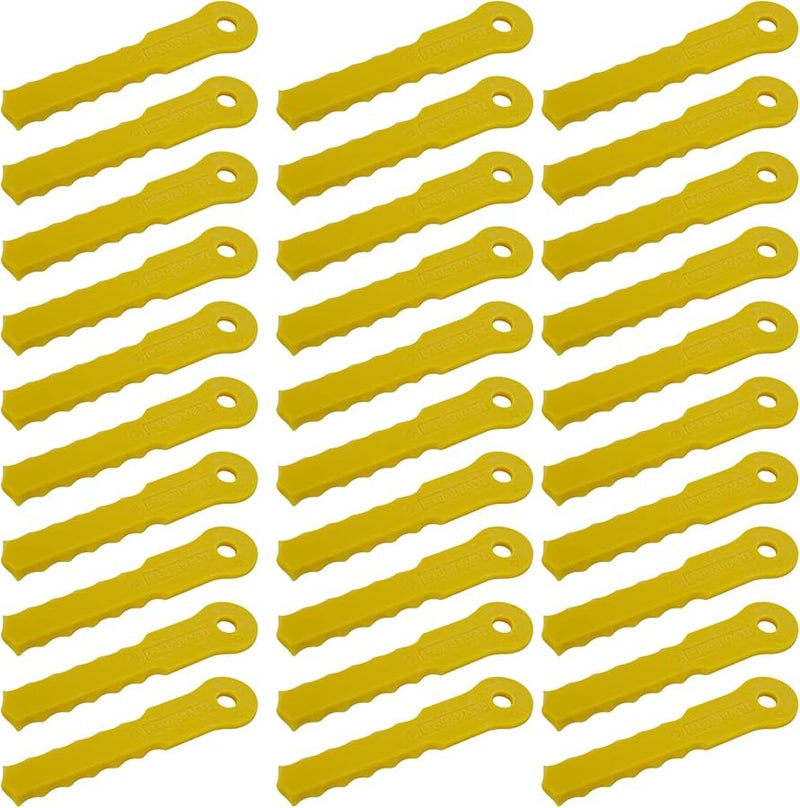 30 قطعة من شفرات القص البديلة من النايلون متوافقة مع Weed Warrior 3 و Pivotrim Hybrid 2 في رأس واحد مناسب عالميًا - Image 4