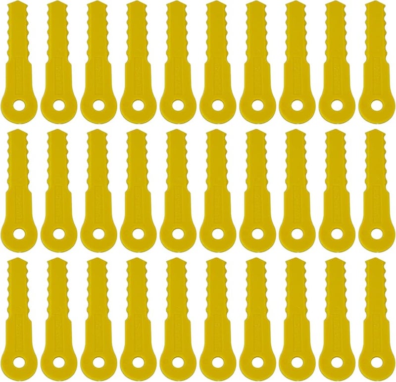 30 قطعة من شفرات القص البديلة من النايلون متوافقة مع Weed Warrior 3 و Pivotrim Hybrid 2 في رأس واحد مناسب عالميًا - Image 3