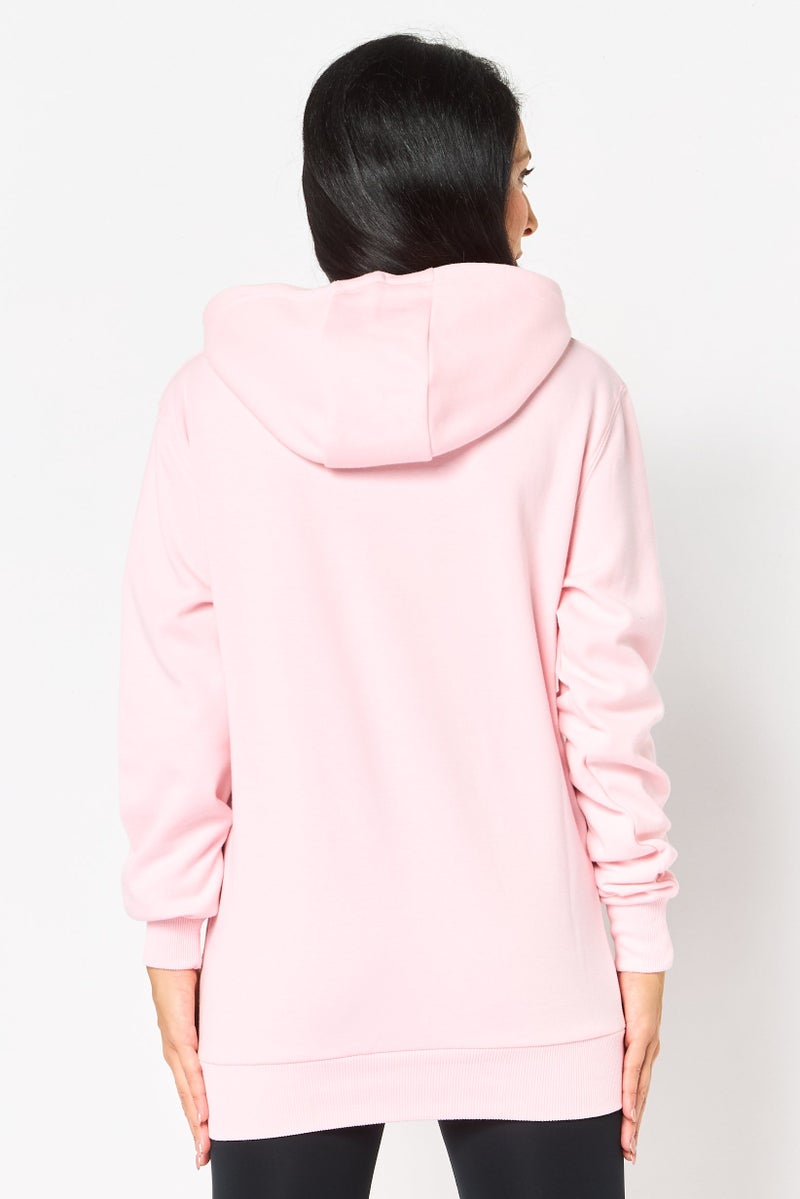 Ellesse Women Sportswear Fit Long Sleeve Outdoor Hoodie, Light Pink - Image 4