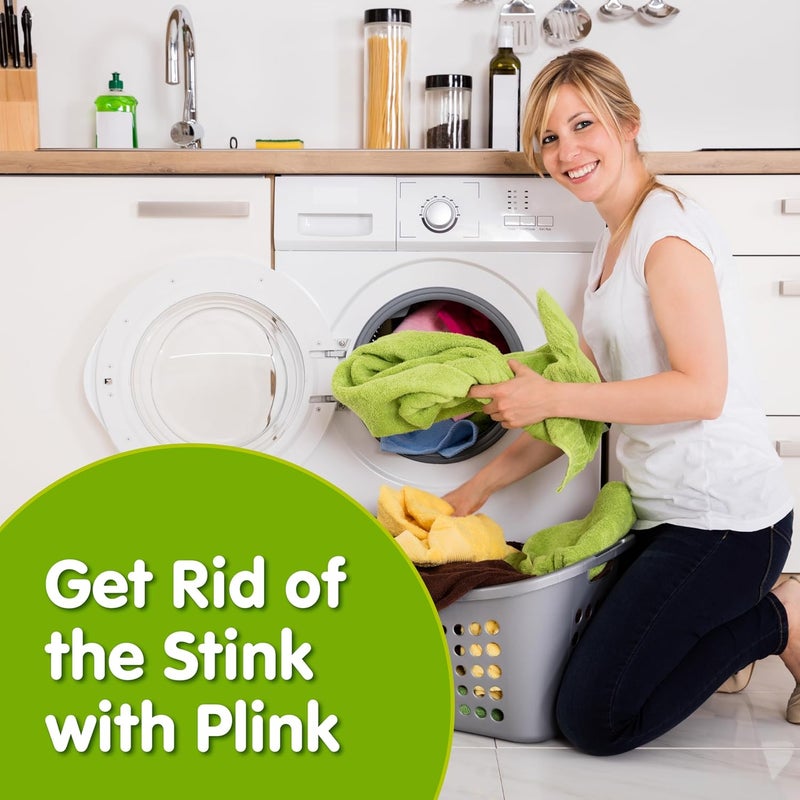 Plink Washer and Dishwasher Freshener and Cleaner, Prevents Residue, Removes Odors in Kitchen and Laundry Room Appliances, Septic-Friendly, Fresh Lemon Scent, 3 Packs of 4, 12 Tablets Total All condition resistant crafted quality - Image 5