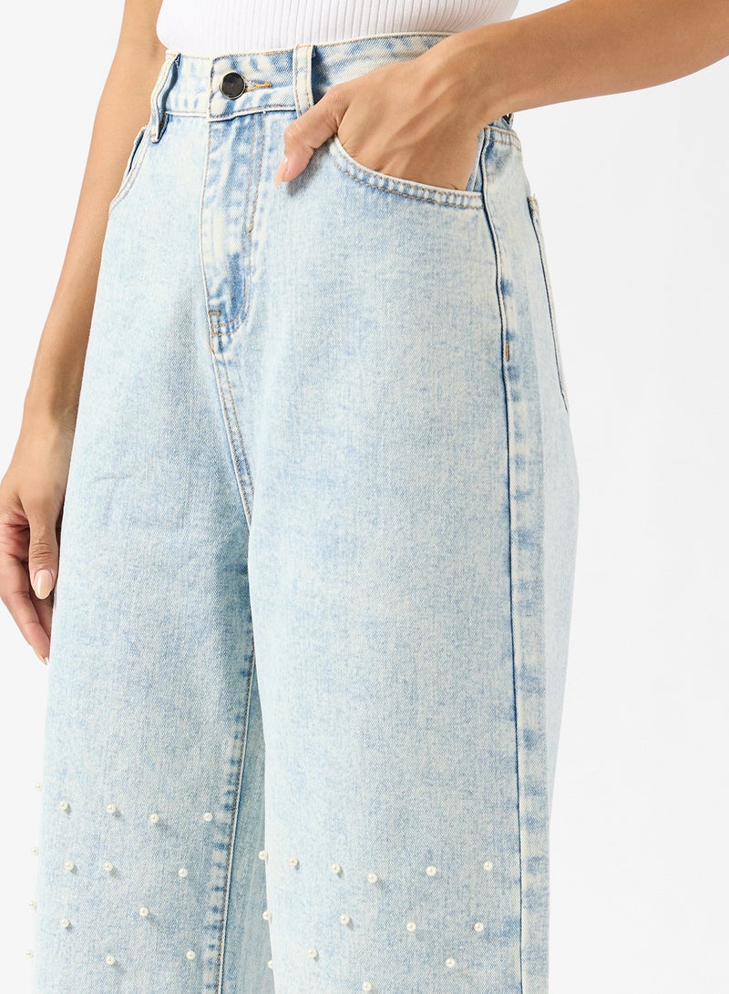 جينجر جينز مستقيم مزين بالكريستال - Image 4