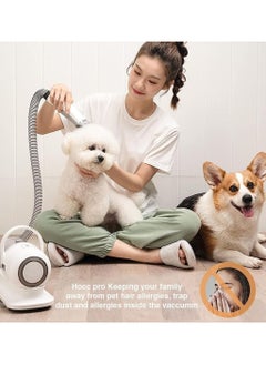 HOCC HOCC P1 Pro Pet Grooming Kit & Vacuum Suction 99% Pet Hair, Professional Grooming Clippers with 5 Proven Grooming Tools for Dogs Cats and Other Animals  - Image 5