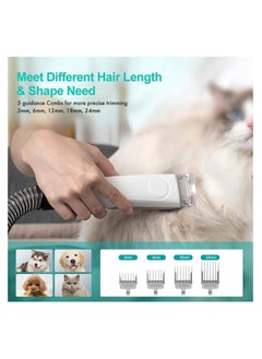 HOCC HOCC P1 Pro Pet Grooming Kit & Vacuum Suction 99% Pet Hair, Professional Grooming Clippers with 5 Proven Grooming Tools for Dogs Cats and Other Animals  - Image 3