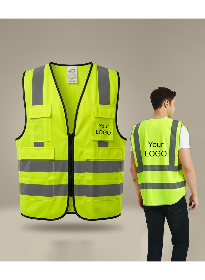 Vaultex High-Visibility Reflective Safety Jacket with 4 Pockets - Image 2