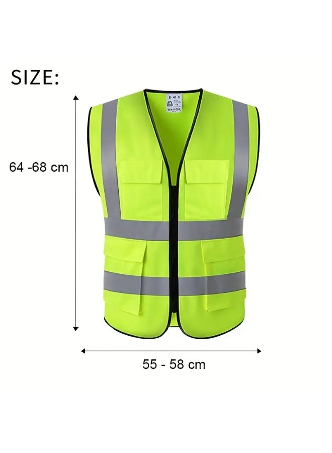 Vaultex High-Visibility Reflective Safety Jacket with 4 Pockets - Image 3