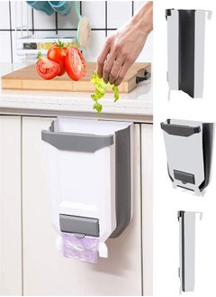 joyzzz Hanging 9L Foldable Kitchen Trash Can, Suitable for Cabinets, Kitchens, Bedrooms, and Bathrooms  - Image 1