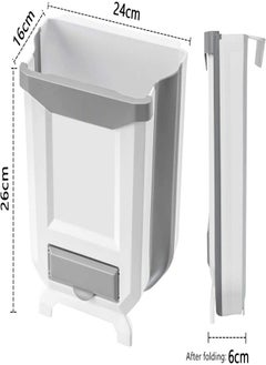 joyzzz Hanging 9L Foldable Kitchen Trash Can, Suitable for Cabinets, Kitchens, Bedrooms, and Bathrooms  - Image 2