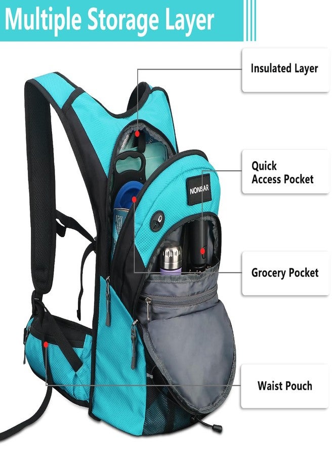 NONSAR Store NONSAR Hydration Backpack, Hiking Backpack with 3L Water Bladder, Insulated Water Backpack for Women, Men, Kids, Keep Liquids Cool Up to 5 Hours, Daypack for Hiking, Running, Climbing, Cycling - Image 5