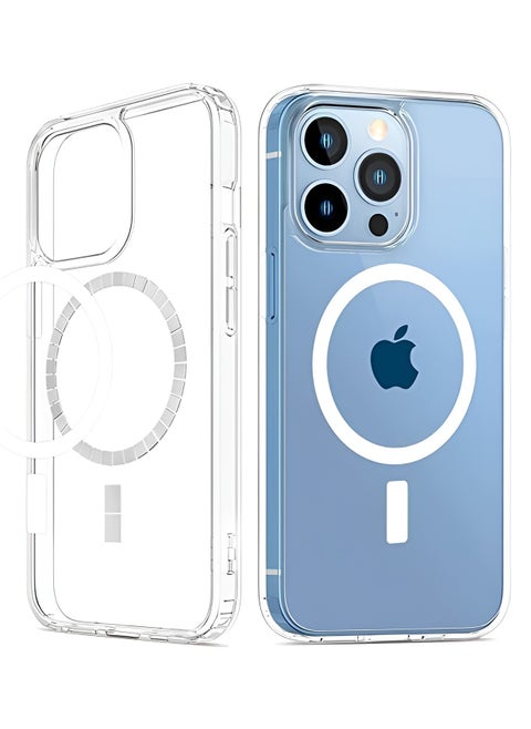 iPhone 13 Pro Max Case Magsafe Case Crystal Clear 6.7 Inch Anti-Yellowing Multi Drop Protection Support Wireless Charging Compatible with Apple iPhone 13 Pro Max