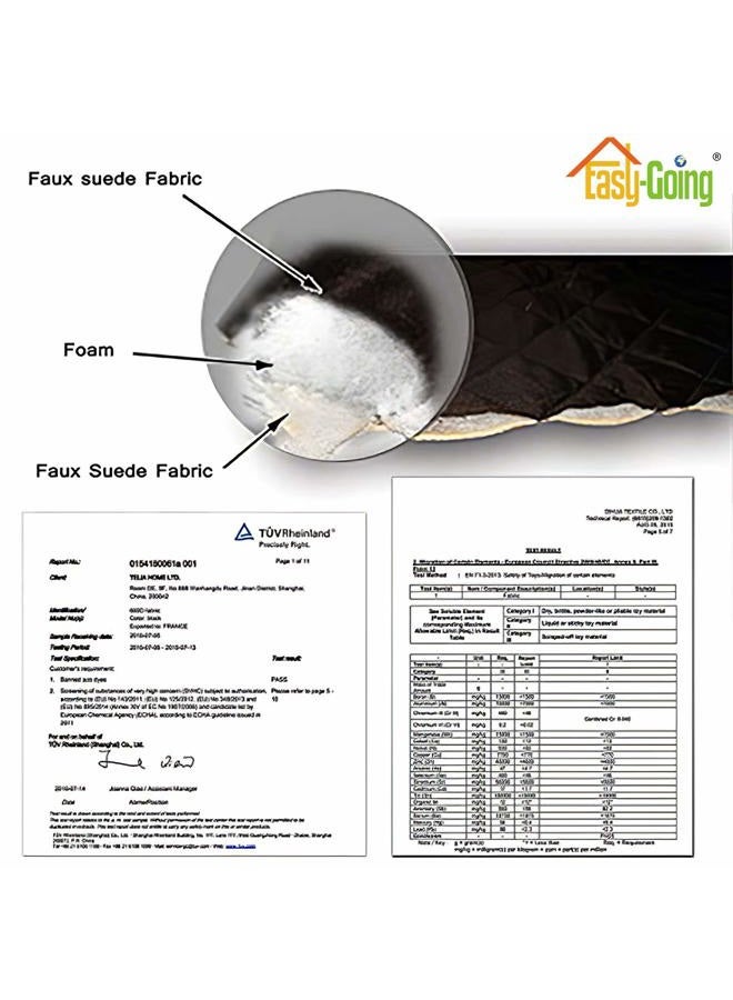 Easy-Going Sofa Slipcover Reversible Sofa Cover Water Resistant Couch Cover with Foam Sticks Elastic Straps Furniture Protector for Pets Kids Children Dog Cat (Sofa, Ivory/Ivory) - Image 4