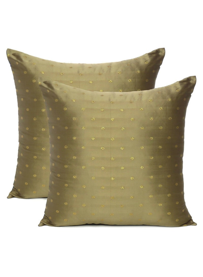 ريارا غطاء وسادة مزخرف 60 × 60 سم لأريكة المكتب أو الحديقة أو غرفة النوم أو غرفة المعيشة أو الأريكة أو المزرعة الخارجية، مجموعة من قطعتين  - Image 1