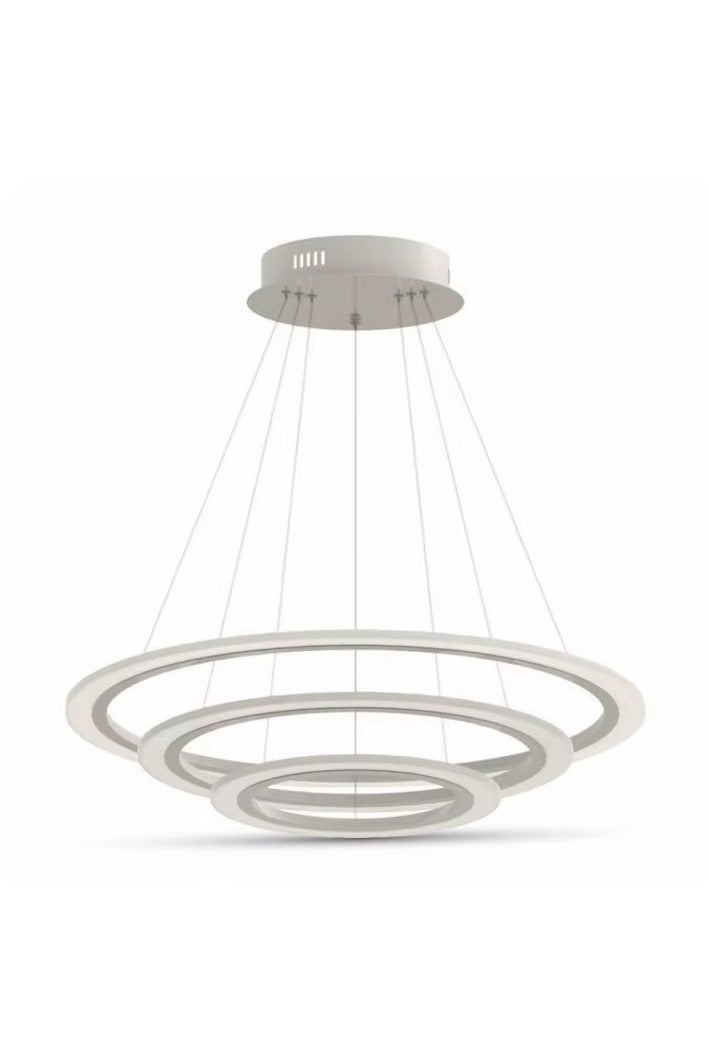 NERFA 🇺🇸 Modern 3-Color LED Chandelier – Sleek White Frame Design - Image 2