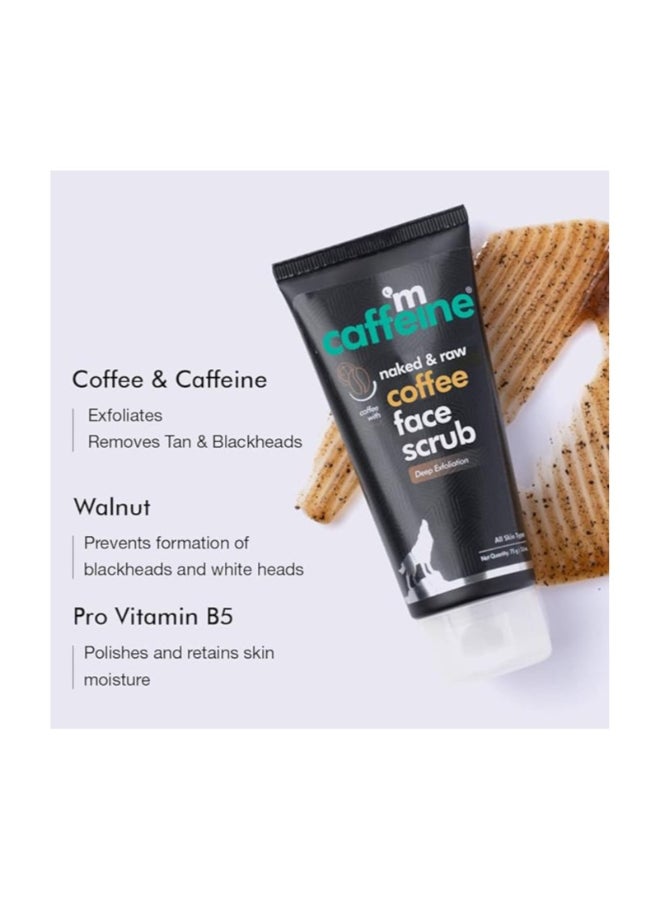 إم كافيين جموعة مقشر الوجه والجسم بالقهوة من الكافيين لإزالة السمرة | مقشر الديتان المقشر للبشرة الناعمة والناعمة | - Image 4