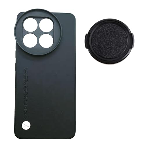 GetZget® Phone Case Compatible with Xiaomi 14 CIVI for 58mm Lens ND Filter Attachable Metal Slot Mobile Cover Accessories Including Lens Protective Cap(Lens Filter Not Included) (Black) - Image 1
