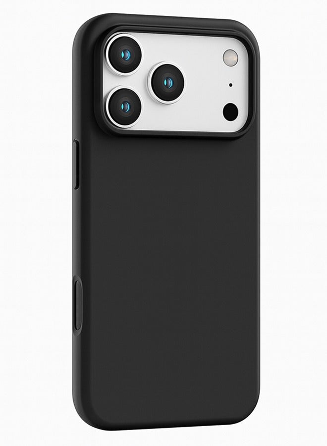 O Ozone Compatible with iPhone 17 Pro Max Case , Slim Liquid Silicone 3 Layers Soft Gel Rubber Shockproof Protective Cover with Anti-Scratch Microfiber Lining- Black - Image 1