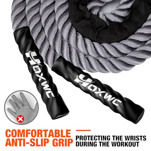 HOXWC Jump Rope, Weighted Jump Rope for Fitness, Heavy Skipping Ropes for Men Women Kids, Home Gym Workout Equipment Set, Suitable for Boxing, Cardio, Training Muscles, Full Body Exercise Weight Loss at Home - Image 5