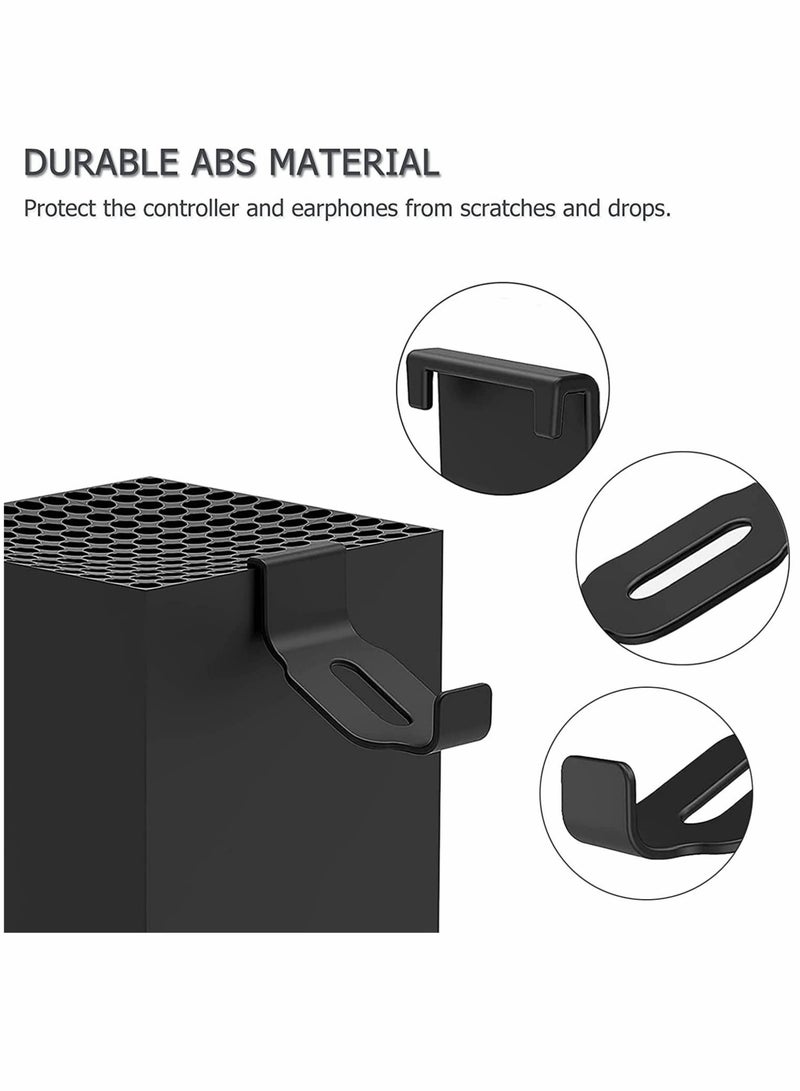 Captaintech Headphone Holder, Headset Hanger, No Screws No Adhesive Tape, for PS5, for Xbox (Black) - Image 3