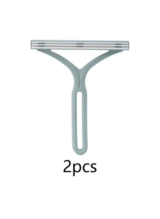 Light Green Lint Remover Handheld Pet Hair Brush For Carpets Coats Sweaters - Image 1