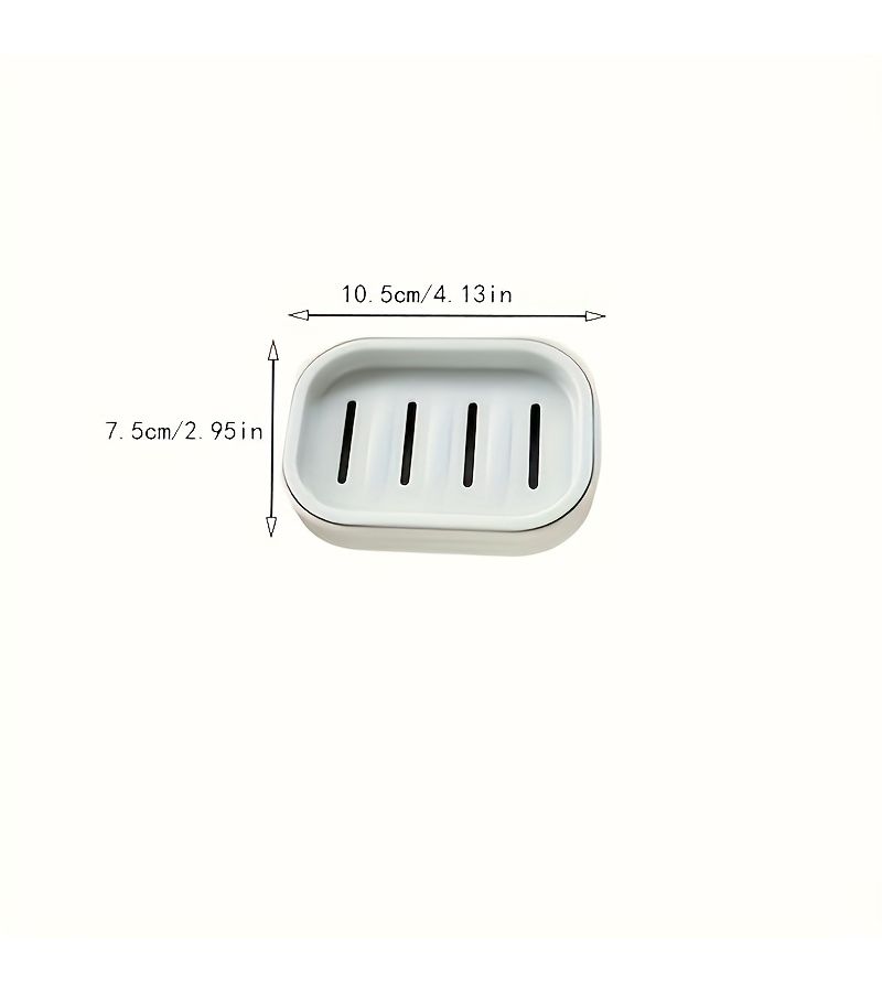 Blue Soap Dish With Automatic Drainage Easy Clean For Bathroom And Kitchen - Image 4