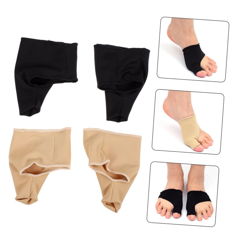 Hallux Valgus Corrector 2 Pairs Skin Color Bunion Protector Toe Separator For Men And Women - Image 3