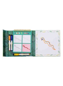Floss & Rock Jungle Learn to Draw | Step-by-Step Drawing Kit for Kids 3+ | Includes Dry Wipe Board & 3 Colored Pens for Mess-Free Fun  - Image 4