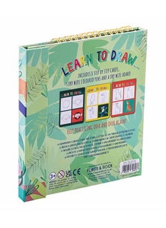 Floss & Rock Jungle Learn to Draw | Step-by-Step Drawing Kit for Kids 3+ | Includes Dry Wipe Board & 3 Colored Pens for Mess-Free Fun  - Image 3