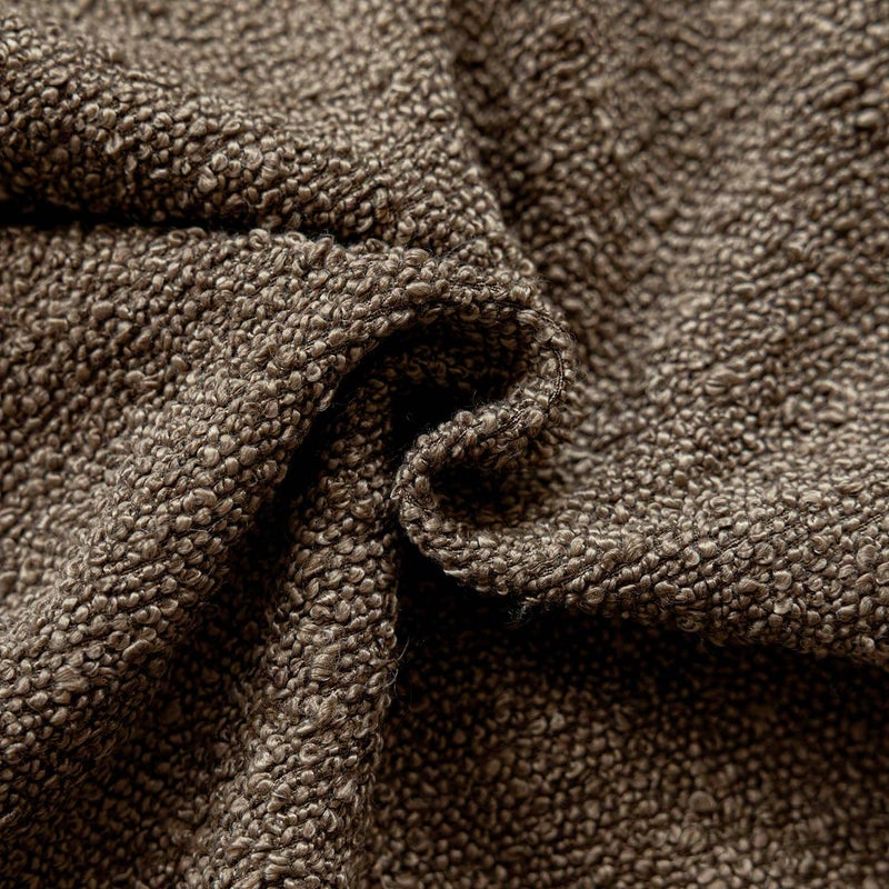 Foindtower Pack of 2 Textured Boucle Throw Pillow Covers Accent Solid Decorative Pillow Cases Cozy Woven Couch Cushion Case for Chair Sofa Bedroom Living Room Home Decor 20x20 Inch Light Brown - Image 3
