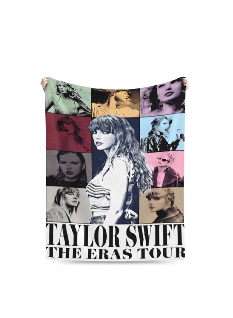 Fashion Singer Throw Blanket for Women’s ,Super Soft Cozy Flannel, Throw Blanket Lightweight Decorations for Couch Sofa , Sofa Bedding , Living Room , Gifts 50x60Inch (130cmX150cm - Image 1