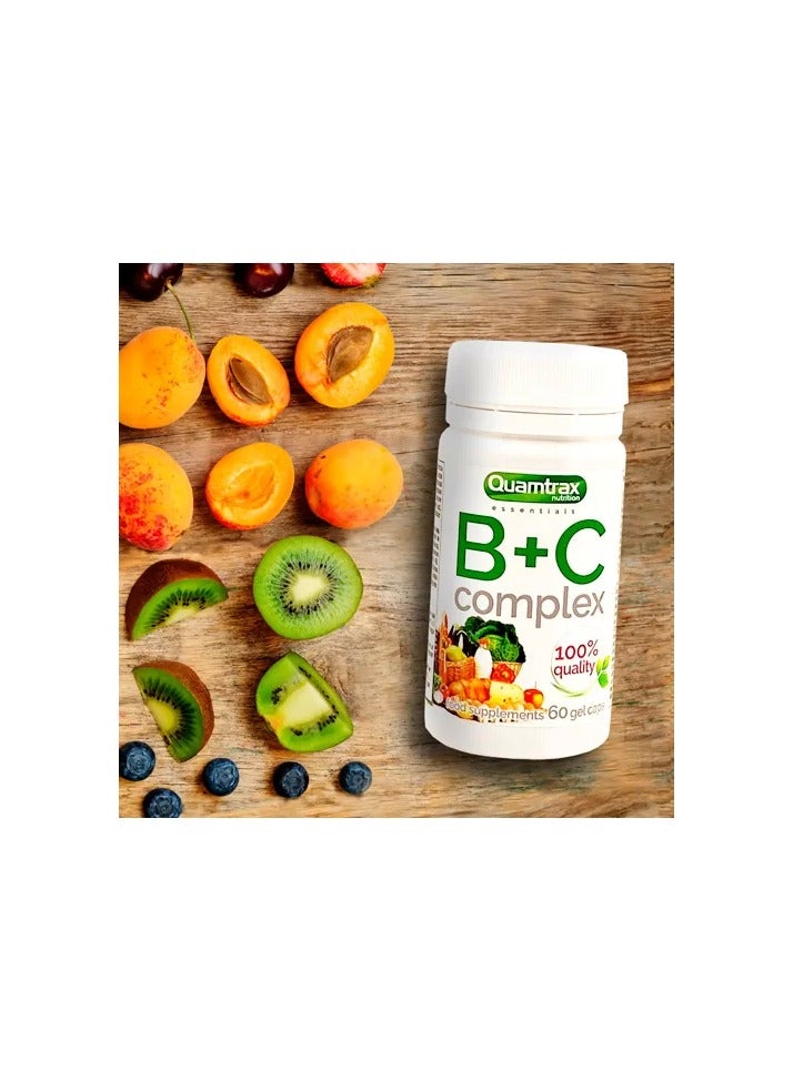 كوامتراكس B+C Complex - 60 gel capsules - 20 serving - Image 2
