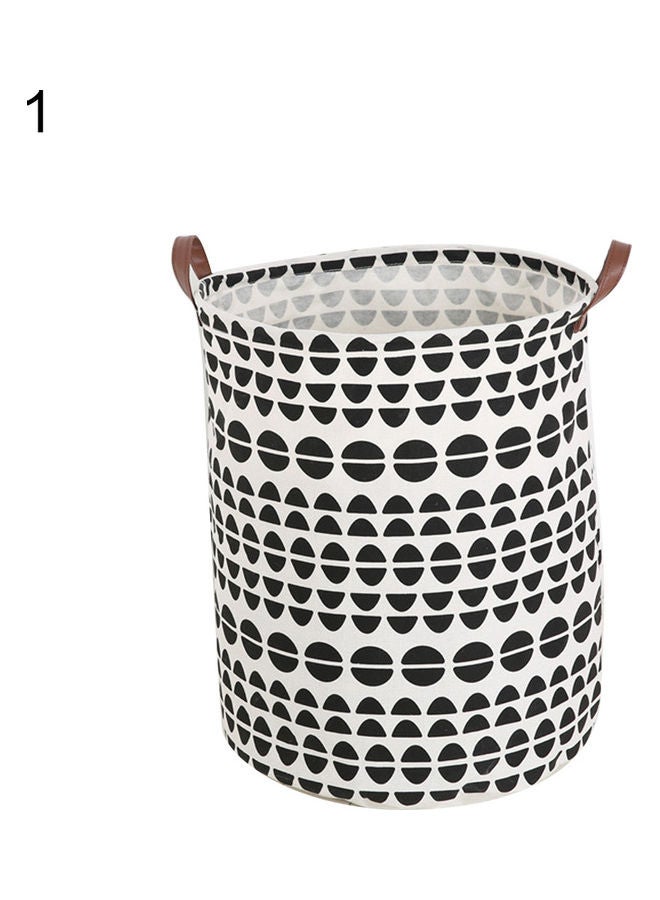 NIBEMINENT Nordic Style Baby Kids Laundry Basket Black/White
