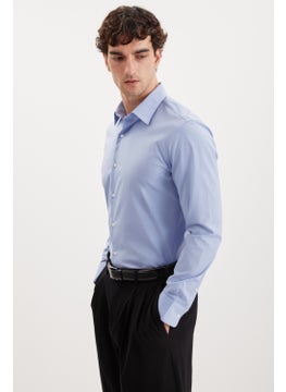 GRIMELANGE Sven Men's Blue Shirt  - Image 3