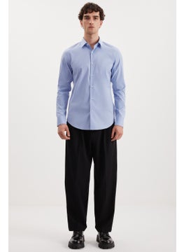 GRIMELANGE Sven Men's Blue Shirt  - Image 4