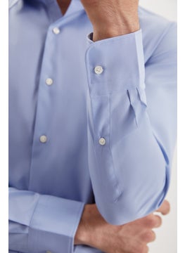 GRIMELANGE Sven Men's Blue Shirt  - Image 5
