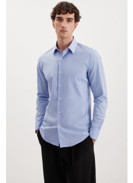 GRIMELANGE Sven Men's Blue Shirt  - Image 2