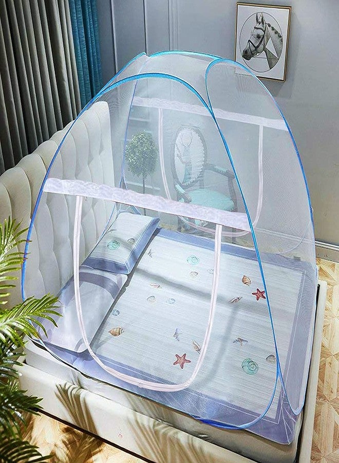 AMMER Pop-Up Mosquito Net Tent for Beds Portable Folding Design with Net Bottom for Baby Adults Trip (79 x71x59 inch) - Image 2