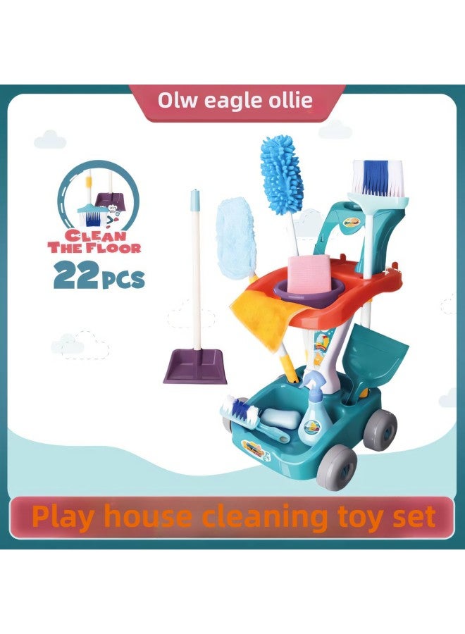 Play House Simulation Sanitary Ware Suit Toy Baby Cleaning Trolley Children's Toolbox Hot Sale-Color:Toolbox - Image 2