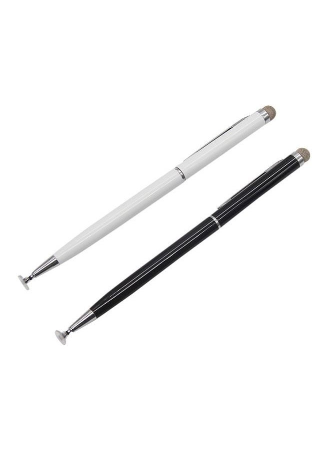 fonken - 2 In 1 Universal Stylus Pens for Touch Screens, 2-Piece High Sensitive Sensitivity & Precision Stylus, Capacitive Stylus with Pen clip, for All Universal Touch Screen Devices (Black&White) - Image 1