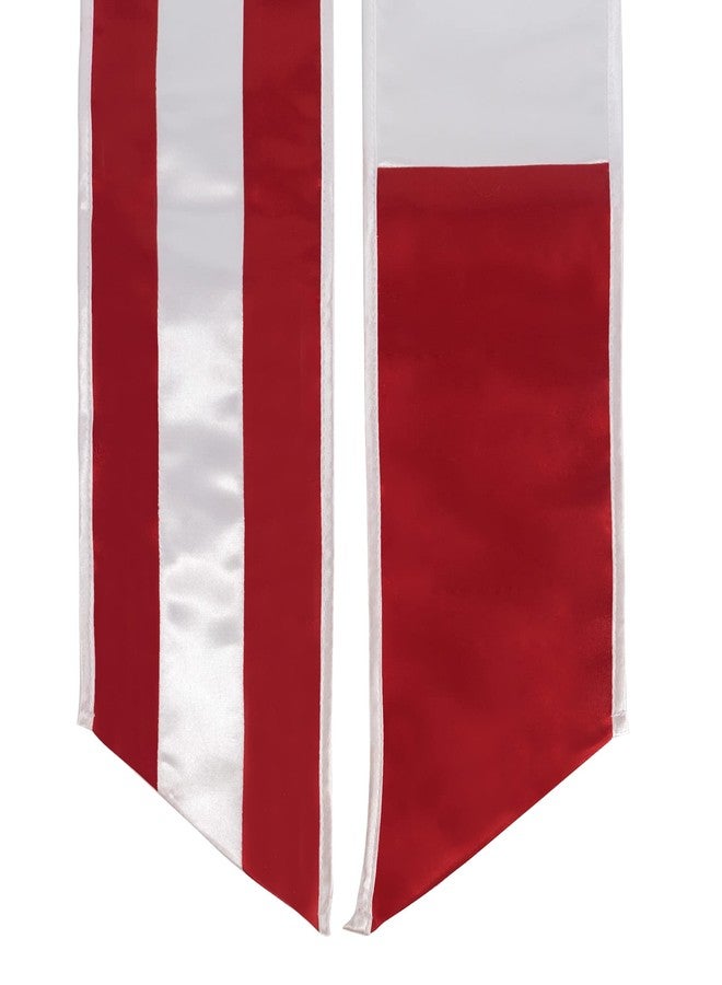 جرادجويشون مول وشاح تخرج مطرز بعلم هايتي أمريكي مختلط من GraduationMall، ذو طرف مائل وحواف بيضاء، بطول 72 بوصة - Image 5