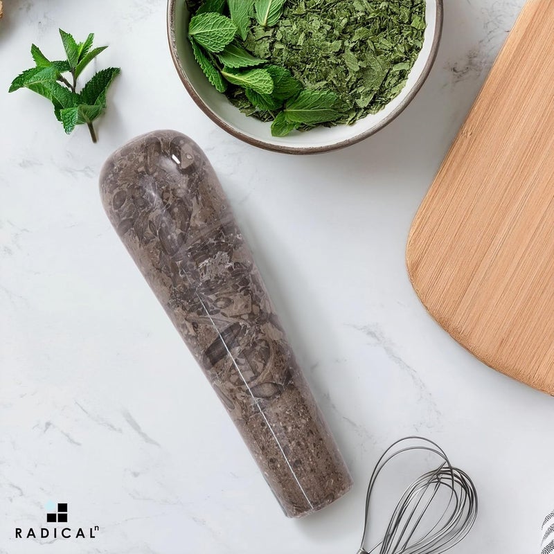 RADICALn Marble Pestle Only 5.5" Inches Oceanic Handmade Replacement for Mortar and Pestle Set, Spice Grinder & Kitchen Utensil, Ideal Heavy Duty Herb Grinder for Cooking Essentials - Image 2