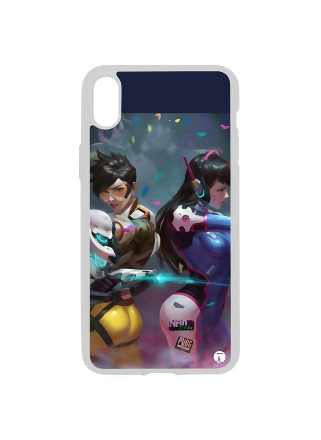 BP - PRINTED Phone Cover FOR IPHONE X Tracer And D.Va From Overwatch Video Game - Image 1