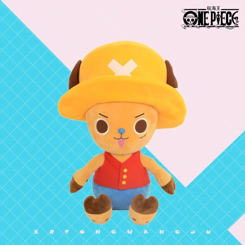 Bluejw High Quality 10-75cm Kawaii Luffy & Chopper Stuffed Animal Toys – Official Anime Cartoon Plush Figures Filled with Soft PP Cotton, Perfect Birthday Gift for Kids and Fans - Image 5