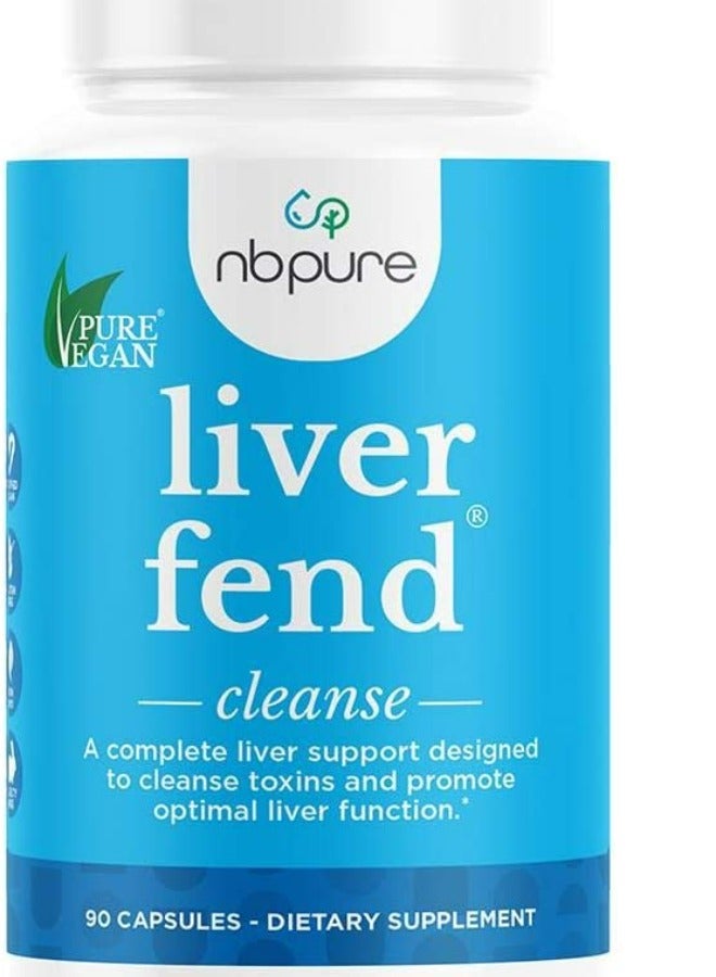 nbpure Liver Fend Liver Detox And Cleanse Milk Thistle Supplement, 90 Count