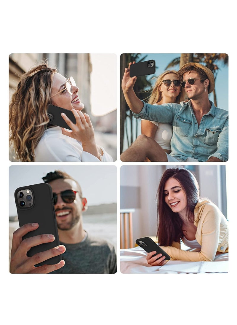 ELTRAZONE Designed for iPhone 14 Pro Max Case, Silicone Shockproof Slim Thin Phone Case for iPhone 14 Pro Max 6.7 inch (Black) - Image 4