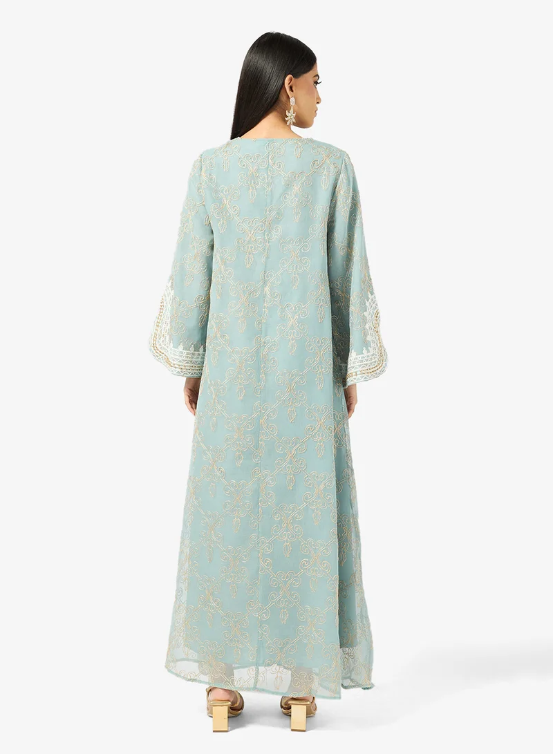 Khizana Embroidered Jalabiya