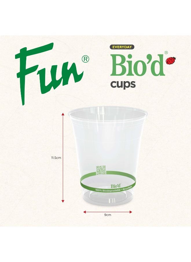Fun Biodegradable Clear Cup 15 Pcs  - Image 3